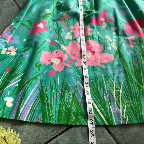VTG 80s Retro Bright Abstract Floral Spring time Skirt - Picture 8 of 8